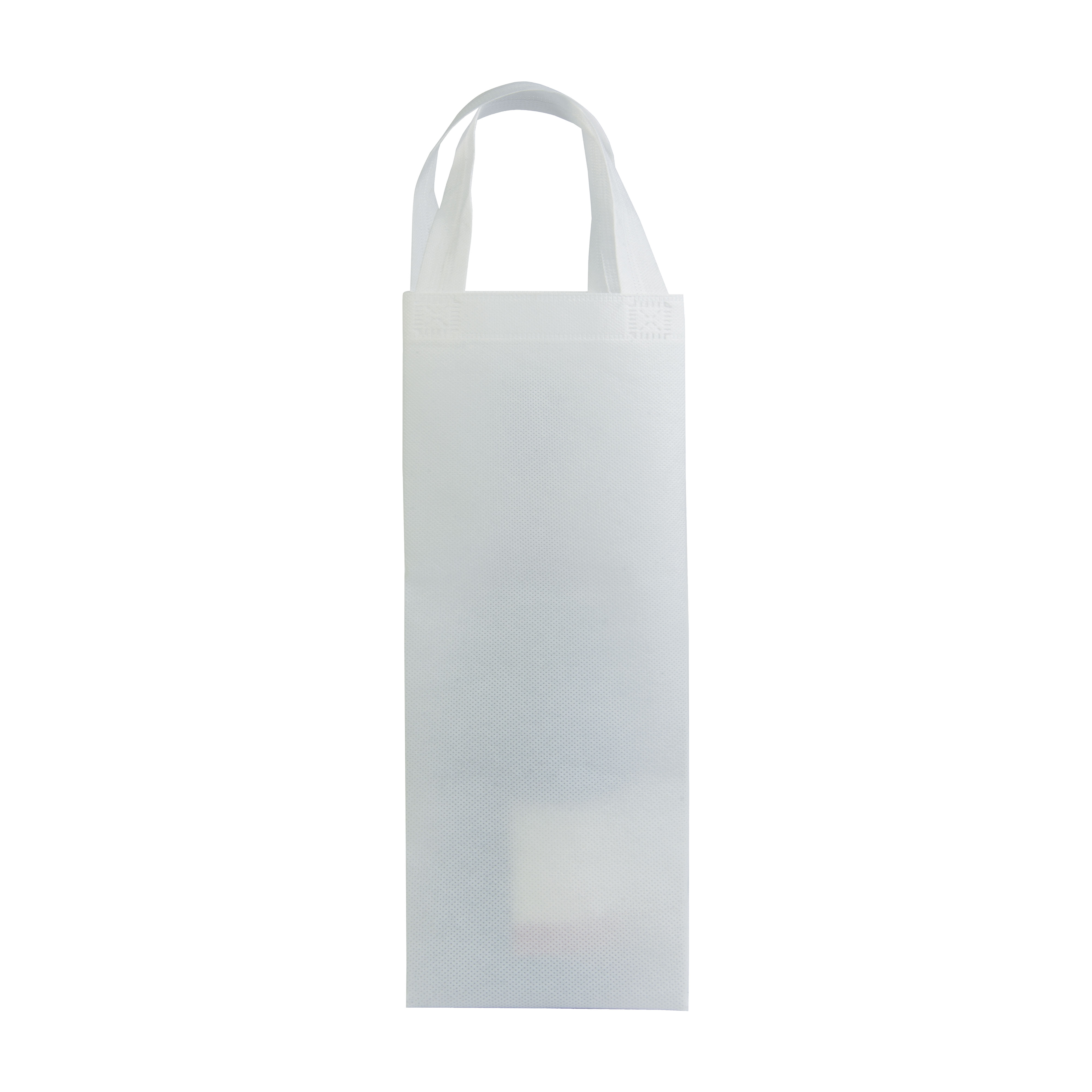 Shopper porta bottiglia in TNT 100 g/m2  termosaldato, manici corti